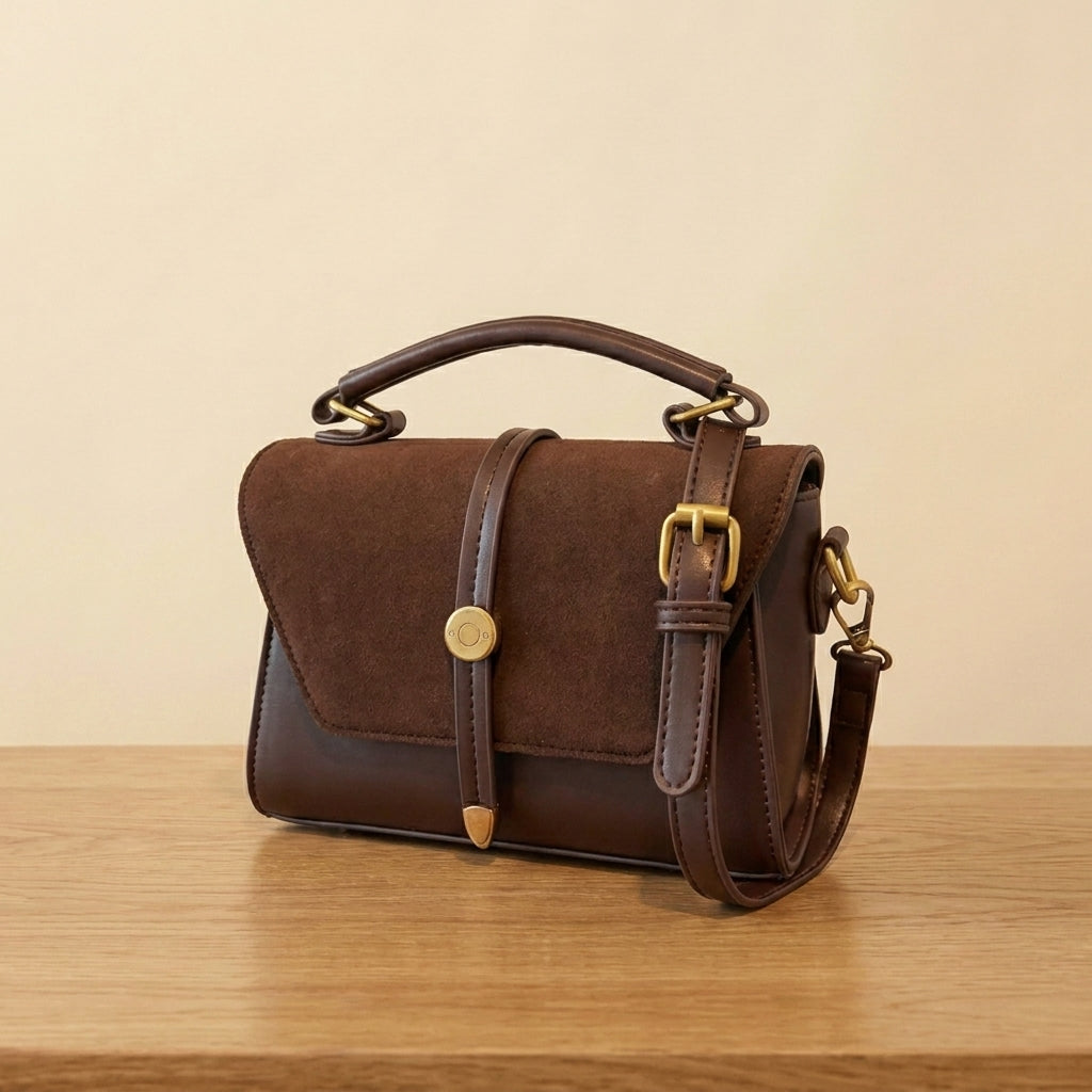 Melody™ | Bolso bandolera cuadrado de lujo con costuras elegantes