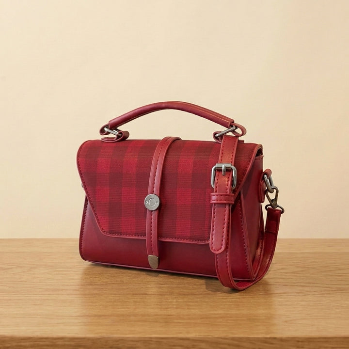 Melody™ | Bolso bandolera cuadrado de lujo con costuras elegantes