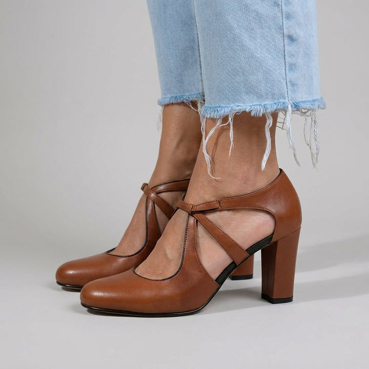 Camille™ | Tacones de Cuero Elegantes