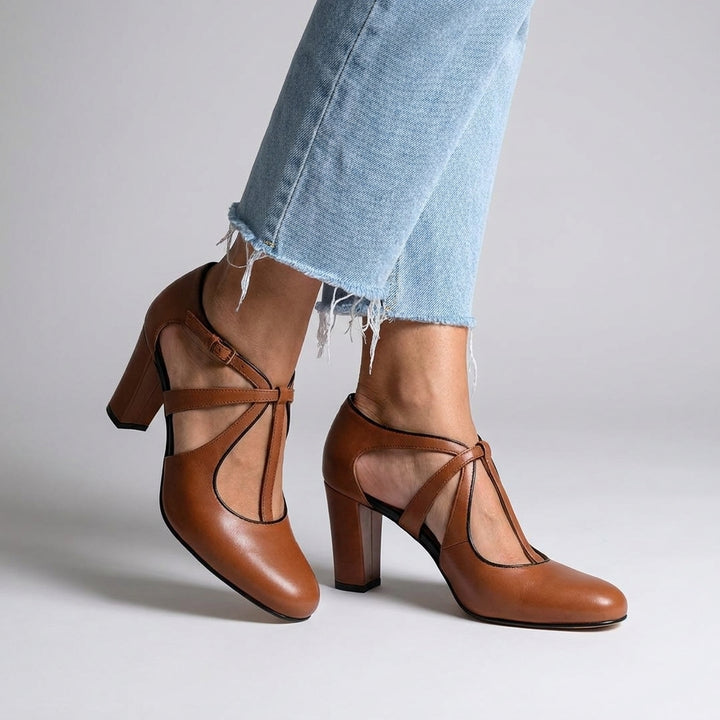 Camille™ | Tacones de Cuero Elegantes